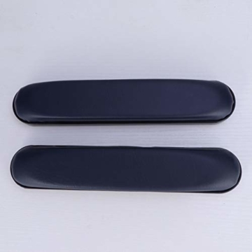 HEALLILY 2er Rollstuhl Armlehnenpolsterbezüge Leder Stuhl gepolsterte Armpolster - 27 x 5 x 3 cm - 4
