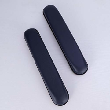 HEALLILY 2er Rollstuhl Armlehnenpolsterbezüge Leder Stuhl gepolsterte Armpolster - 27 x 5 x 3 cm - 6