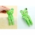 IMIKEYA 4 Stück Kunststoff Cartoon Frosch Form Clips Strand Handtuch Klammern Kleidung Steppdecke Klammern Jumbo Größe (grün) - 4