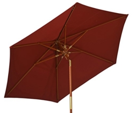 Kai Wiechmann Sonnenschirm Sunshine ø 240 cm, rot, UV-Schutz 50+ ✓ kippbar ✓ Windauslass ✓ - 1