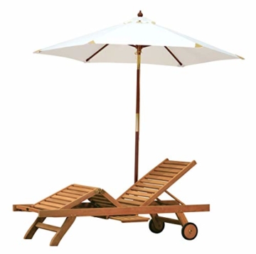 Kai Wiechmann Sonnenschirm Sunshine ø 240 cm, rot, UV-Schutz 50+ ✓ kippbar ✓ Windauslass ✓ - 4