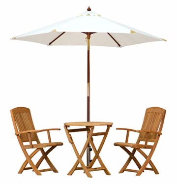 Kai Wiechmann Sonnenschirm Sunshine ø 240 cm, rot, UV-Schutz 50+ ✓ kippbar ✓ Windauslass ✓ - 5