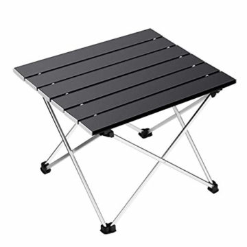Ledeak Tragbar Klapptisch, Aluminium Campingtisch Ultra Leichte mit Tasche, Leicht zu tragen, klappbar Tisch Präfekt für Camping Picknick Kochen Garten Wandern Reisen - 1