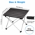 Ledeak Tragbar Klapptisch, Aluminium Campingtisch Ultra Leichte mit Tasche, Leicht zu tragen, klappbar Tisch Präfekt für Camping Picknick Kochen Garten Wandern Reisen - 5