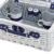 levandeo Picknick-Korb Tragekorb Koffer aus Weide in blau weiß für 2 Personen - maritim 16 Teile Besteck Teller Tasse Service - 2