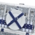 levandeo Picknick-Korb Tragekorb Koffer aus Weide in blau weiß für 2 Personen - maritim 16 Teile Besteck Teller Tasse Service - 4