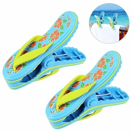 LYTIVAGEN 2 Stück Strandtuch Clips Badetuch Klammer Boca Clips Kunststoff Wäscheklammern für Strandtuch, Badetuch, Handtuch, Kleidung - 1