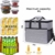 New-wish Faltbare Kühltasche Isolierte, große(17L), auslaufsichere, weiche, tragbare Kühltasche für Reisen im Freien Strand Picknick Camping BBQ Party Familie Outdoor-Aktivitäten - 6