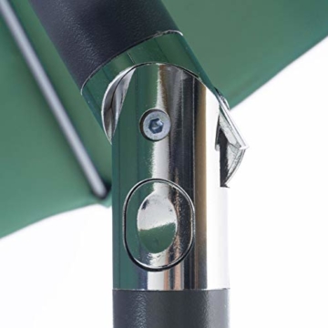 Nexos GM35106 Sonnenschirm Ø 290 cm Stahl Gestell UV Schutz UPF 50