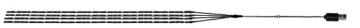 Paulmann 942.08 Outdoor Mobile Parasol-lighting IP44 3000K 4x0,4m Sonnenschirmleuchte Dekoleuchte Lichtbänder LED Stripes 94208 - 4
