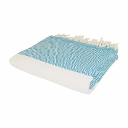 SCN Premium XXL Hamamtuch, Saunatuch, Strandtuch, Badetuch Handtuch Liegetuch Sporttuch (Raute) 100x180cm ideal für Joga Reisen Damen und Herren 100% türkische Baumwolle Oeko-TEX® 100 (Petrol) - 1
