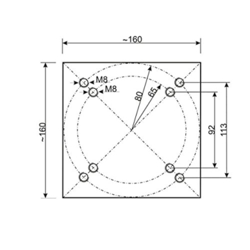 Sekey Metall Universal-Bodenplatte/Sonnenschirmständer für Sonnenschirm/Ampelschirm/Kurbelschirm, Silber - 2