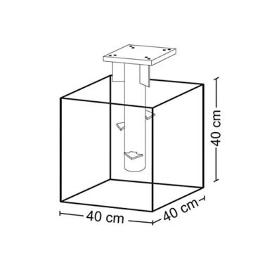 Sekey Metall Universal-Bodenplatte/Sonnenschirmständer für Sonnenschirm/Ampelschirm/Kurbelschirm, Silber - 6