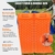 SGODDE Isomatte Camping Selbstaufblasbare, Fußpresse Aufblasbare,leichte Rucksackmatte für Wanderungen zum Wandern auf Reisen,langlebige wasserdichte Luftmatratze kompakte Wandermatte Orange - 4