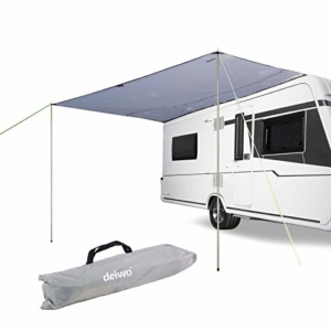 Sonnensegel für Wohnwagen Wohnmobil und Bus grau 2,50 x 2,4 für