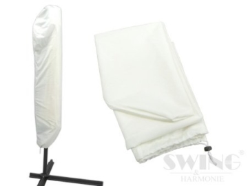 Swing&Harmonie Sonnenschirm mit LED Beleuchtung Ampelschirm 300cm / 350cm Solar Garten Schirm Pavillon (Ø 350cm, Creme) - 2