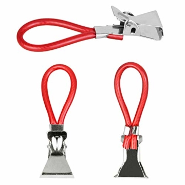 TANCUDER 30 PCS Handtuchhalter Clip Metall Geschirrtücher Hake Bunte Handtuch Klammer Tuch hängend Clips Multifunktions für Bad, Kücher, Balkon usw 5Farbe - 4