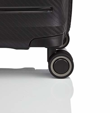 TITAN 4-Rad Koffer L groß mit TSA Schloss, Gepäck Serie HIGHLIGHT: Leichte Hartschalen Trolleys im Carbon Look, 842404-01, 75 cm, 107 Liter, black (schwarz) - 6