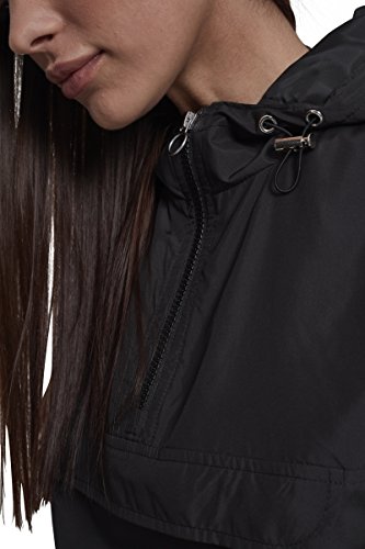 Urban Classics Damen Übergangs-Jacke Ladies Basic Pull-Over Jacket ,Schwarz (Black 00007) ,M - 2