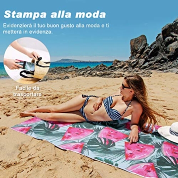 VBIGER Strandtuch Mikrofaser Badetuch Groß Strandhandtuch Strandabdeckung Bikini Tuch fürs Strand Picknick Sport - 2