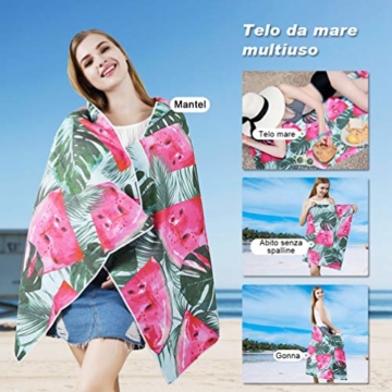 VBIGER Strandtuch Mikrofaser Badetuch Groß Strandhandtuch Strandabdeckung Bikini Tuch fürs Strand Picknick Sport - 6