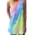 ZANZEA Damen Ärmellos Rundhals Mini Kleider Bunte Lose Longshirt Oversize Tank Tops Bunt EU 48/US 16 - 1