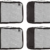 AmazonBasics Mittelgroße Kleidertaschen, 4 Stück, Schwarz - 3