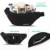 Bauchtasche für Damen und Herren Gürteltasche Schwarz Hüfttasche Outdoor Groß Handytasche Sport Wasserdicht Laufgürtel Umhängetasche Geldgürtel für Camping Wandern Fitness Fahrrad Reisen Jagd - 2