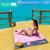 BEARZ Outdoor Kompakte Picknickdecke - Stranddecke, wasserdichte Decke für Ausflüge, Leichte Camping Regenplane, Musikfestival Ausrüstung, Matte für Wandern, Sport & Strand. Mit eigenem Beutel (Rosa) - 2