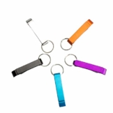 BIGBOBA 5 Stück Tragbar Mini Weinöffner Schlüsselbund Legierung Gadget Schlüsselring Für Männer, 6.5cm*1.2cm, Farbe Zufällig - 1