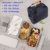 CALIYO Lunchtasche Kühltasche klein Isoliertasche wassedicht Lunchbag mit Reißverschluss Thermotasche faltbar für Arbeit, Schule und unterwegs 9 Liter (Schwarz) - 5