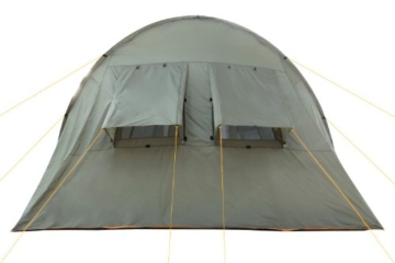 CampFeuer Campingzelt für 4 Personen | Großes Familienzelt mit 3 Eingängen und 5.000 mm Wassersäule | Tunnelzelt | olivgrün | Gruppenzelt | So Macht Camping Spaß! - 8