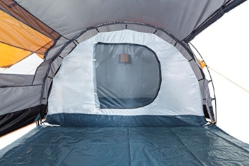 CampFeuer Tunnelzelt für 4 Personen | Großes Familienzelt mit 2 Eingängen und 3.000 mm Wassersäule | Gruppenzelt | grau | Campingzelt | So Macht Camping Spaß! - 7