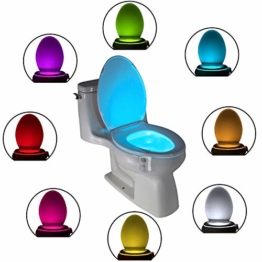Das Nachtlicht Gadget für die Kloschüssel Lustiges LED Bewegungslicht. Vatertagsgeschenk Muttertagsgeschenk Besondere Geschenke für Weihnachten Frauen Männer Väter Mama Beste Ehemann Herren Ihn Sie - 1