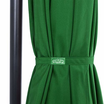 Deuba® Alu Ampelschirm Ø 330cm grün mit Kurbelvorrichtung Aluminium Wasserabweisende Bespannung - Sonnenschirm Schirm Gartenschirm Marktschirm - 2