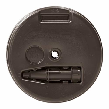Deuba Sonnenschirmständer Schirmständer befüllbar Sonnenschirm Ständer I Rattanoptik I bis 2,6 cm Durchmesser I schwarz I rund - 2