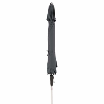 Doppler Aluminium Sonnenschirm SL-AZ 275, Knickbarer Sonnenschutz für Balkon oder Terrasse, Regenabweisend, Anthrazit, 275 cm - 7