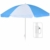 DRULINE Balkonschirm Sonnenschirm Strandschirm Schirm Marktschirm Gartenschirm Terrassenschirm Sommer Garten Sonne Weiße Streifen Sonnenschutz 156cm mit Farbauswahl Blau/Weiß - 5