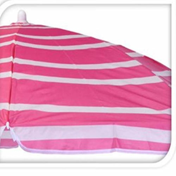 DRULINE Balkonschirm Sonnenschirm Strandschirm Schirm Marktschirm Gartenschirm Terrassenschirm Sommer Garten Sonne Weiße Streifen Sonnenschutz 156cm mit Farbauswahl Blau/Weiß - 6