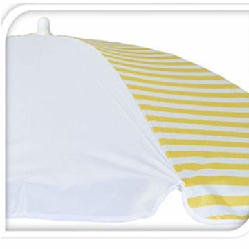 DRULINE Balkonschirm Sonnenschirm Strandschirm Schirm Marktschirm Gartenschirm Terrassenschirm Sommer Garten Sonne Weiße Streifen Sonnenschutz 156cm mit Farbauswahl Blau/Weiß - 8