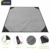 EKKONG Picknickdecke Wasserdicht, Ultraleicht, Kleines Packmaß - Ideal für Ground Sheet, Pocket Blanket, Stranddecke, Taschendecke, Campingdecke, Sitzunterlage (200cm*200cm, Schwarz&Grau) - 3