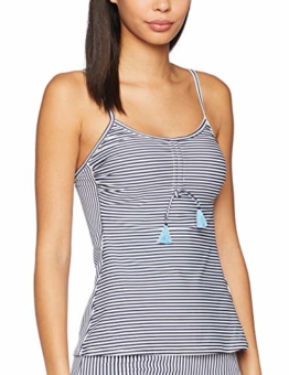 ESPRIT Damen Tankini Oberteil Clearwater Beach Padded, Blau (Navy 400), (Herstellergröße:38) - 1