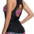 EUDOLAH Damen Sport Yoga Fitness 3-Teilig Tankini mit Shorts Strand Bikini Set mit Tops (M (EU 36-38), A-Schwarz) - 4