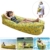 Fansport Aufblasbares Sofa Wasserdichtes Sofa Strand Sofa Tragbares Sofa Garten Aufblasbar Reise Couch Aufblasbare Liege Air Sofa Aufblasbarer Sitzsack Liege füR Camping, Park, Hinterhof (Gelb) - 1