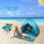 FBSPORT Strandzelt, Extra Leicht Automatik Strandmuschel mit Boden Sonnenschutz UV-Schutz, Pop up Familie Tragbares Strand-Zelt, Outdoor Beach Tent Tragbar Wurfzelt - 2