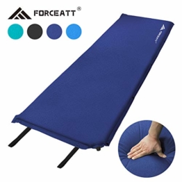 Forceatt Isomatte Selbstaufblasend - 5cm Dickes Isomatte Camping und rutschfeste Partikel Auf der Rückseite Ideal für Rucksacktouren und Camping,(Ultraleicht Kleines Packmaß). - 1