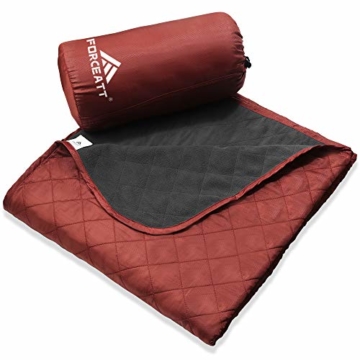 Forceatt Picknickdecke wasserdichte, Outdoor Picknick Decke 140cm * 200cm, Schnelltrocknend und Leicht zu Reinigen, Sehr Geeignet für Camping, Outdoor, Picknick, Yoga, Reisen - 1