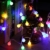 Globe Lichterkette Bunt, BrizLabs 10M 100er LED Kugel Lichterkette Innen Außen 8 Modi Strombetrieben RGB Lichterkette für Weihnachten Party Garten Hochzeit Balkon Deko, Mehrfarbig - 5