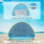 Glymnis Baby Strandmuschel Strandzelt Pop-up Baby Strand Zelt mit trennbarer Pool UV-Schutz UPF 50+ Sun Shade Shelter für Kleinkinder 0-3 Jahre - 2