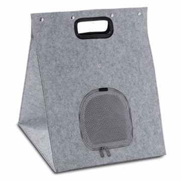 GOODS+GADGETS Haustier-Zelt, Hunde-Zelt Katzen-Zelt Hunde-Hütte aus Filz, Tipi Katzenhöhle Hundehöhle mit Decke für Katze & Hund; Haustiertipi und Körbchen - 2